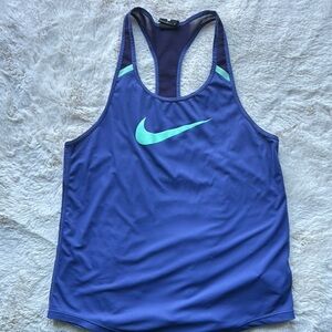 Nike Athletic Tank in Blue and Teal
